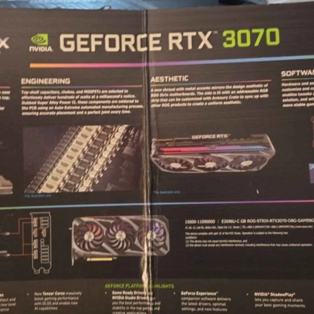 Asus GeForce 3070 RTX ROG STRIX Gaming Graphics card